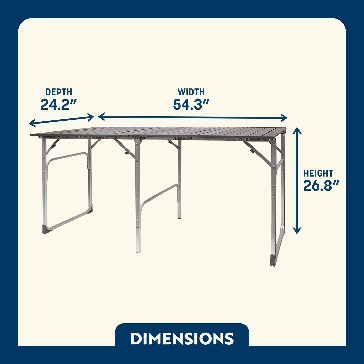 Slim-Fold Table - 16BZ
