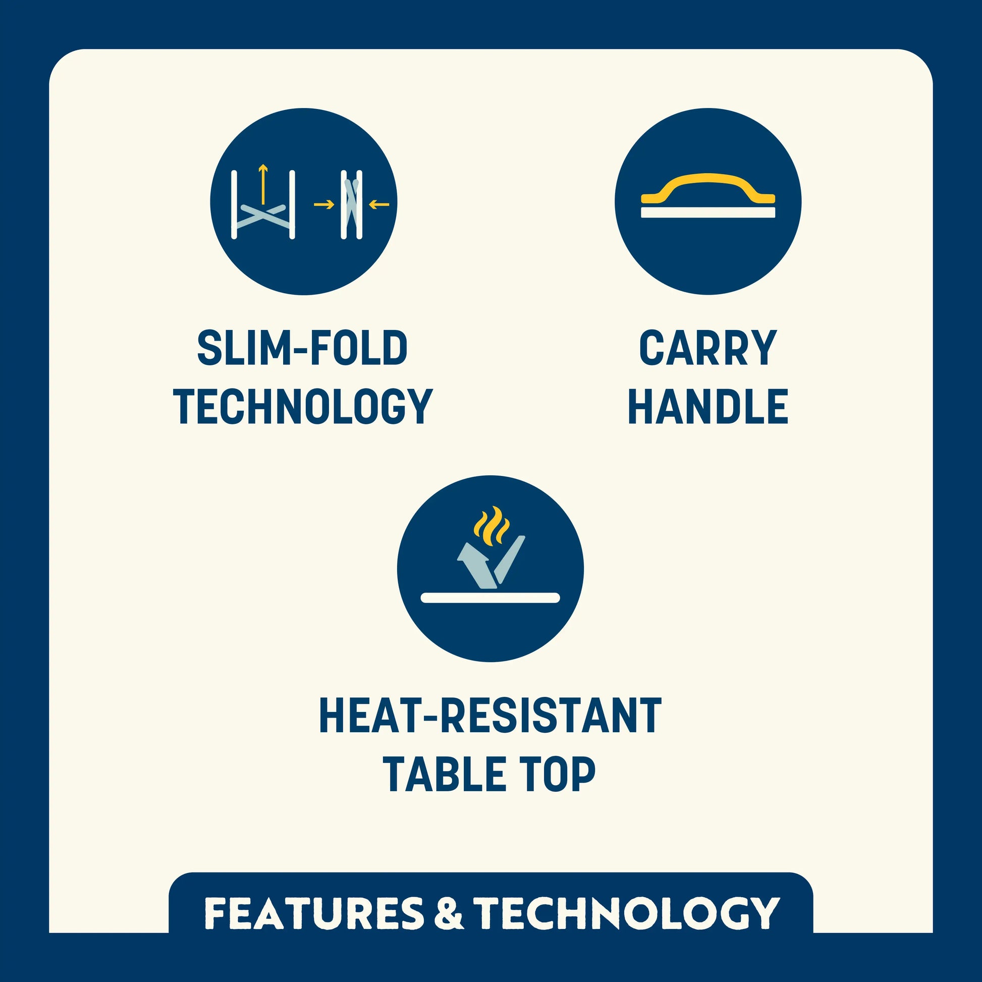 Slim-Fold Table XL™ - 1C2S