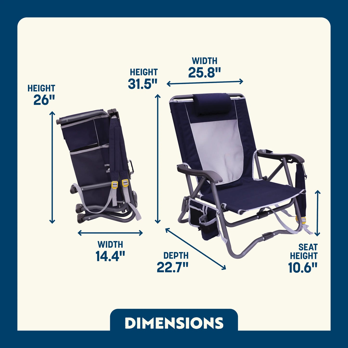 Bi-Fold Slim Event Chair™ - FEOF