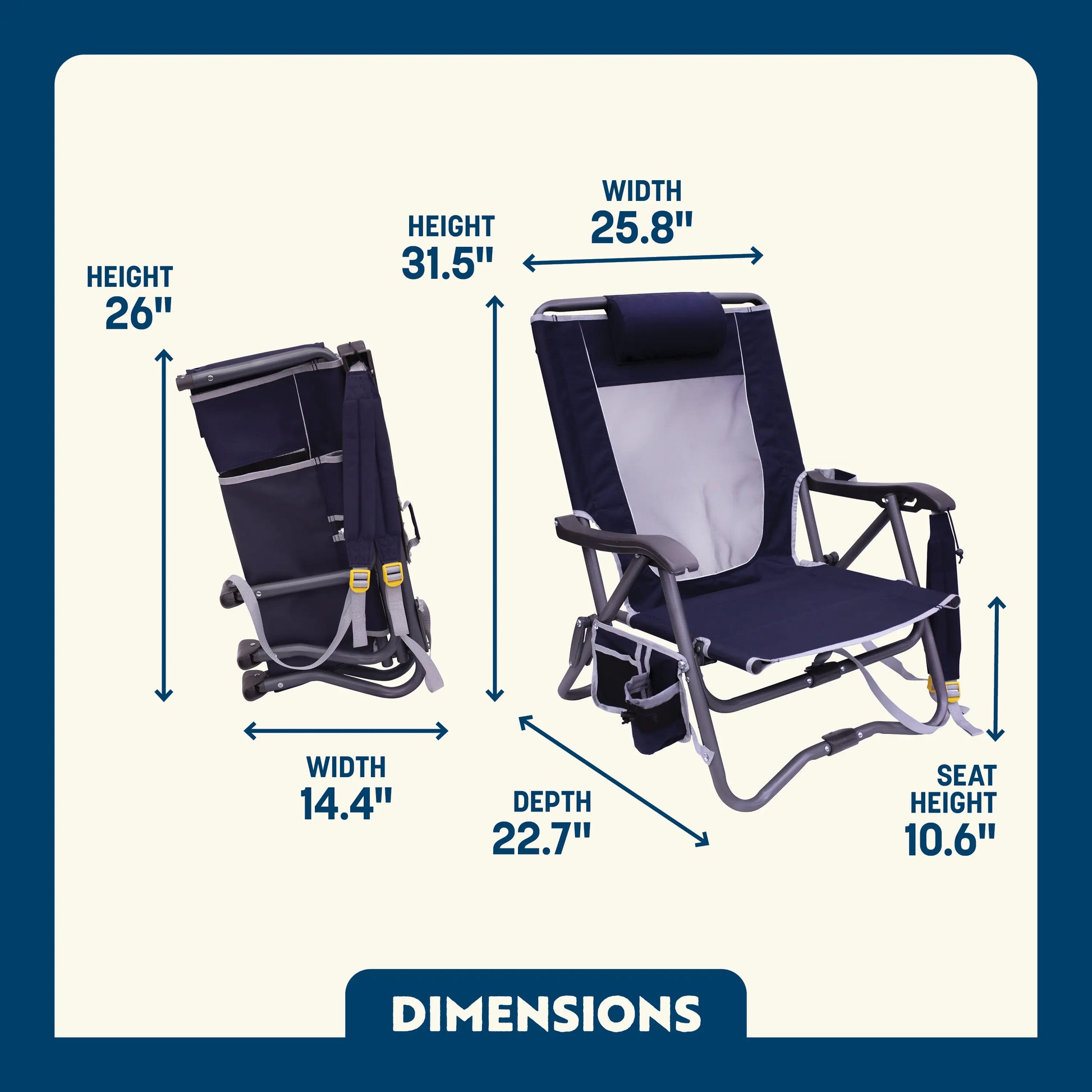 Bi-Fold Slim Event Chair™ - K2G5
