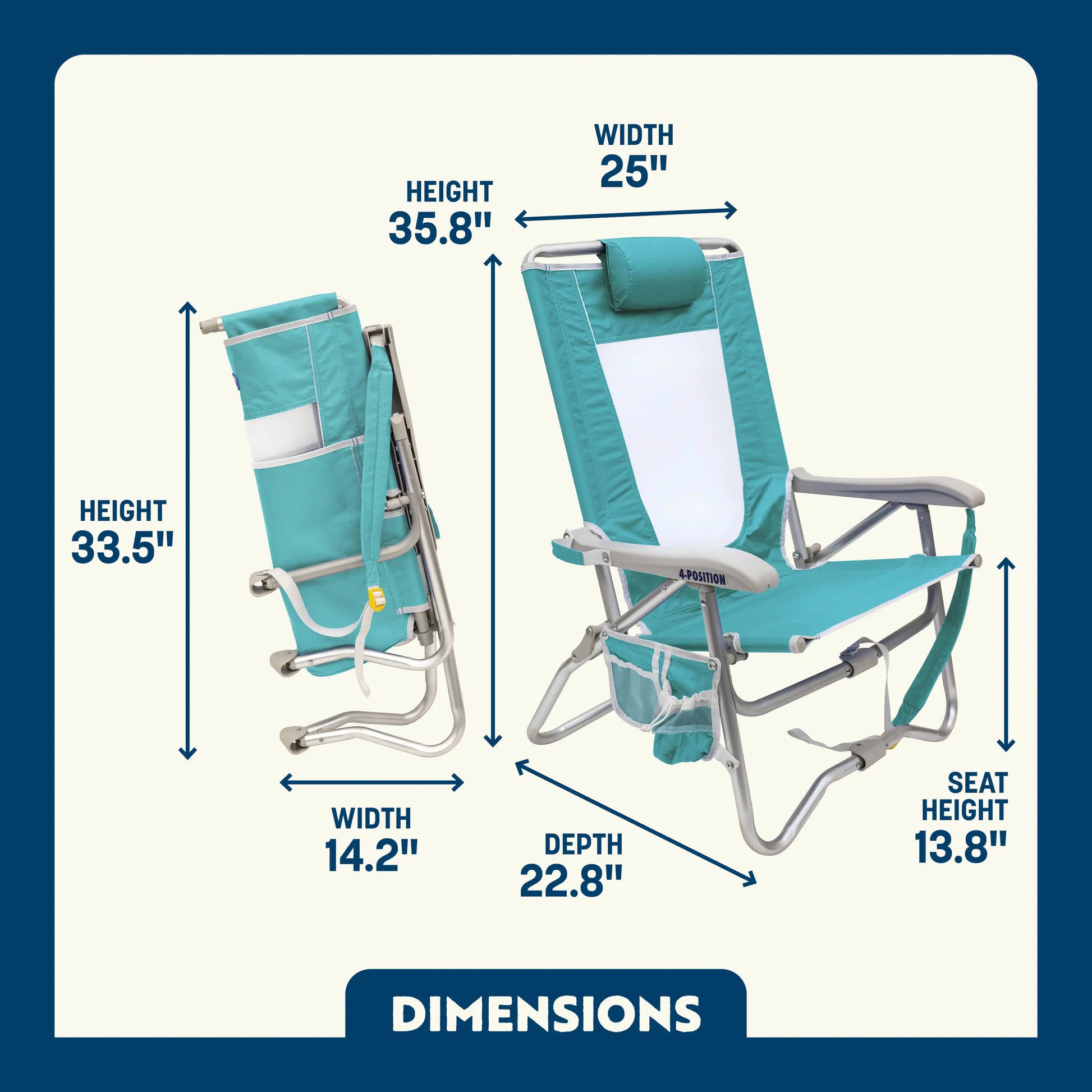 Bi-Fold Beach Chair™ - Z13V