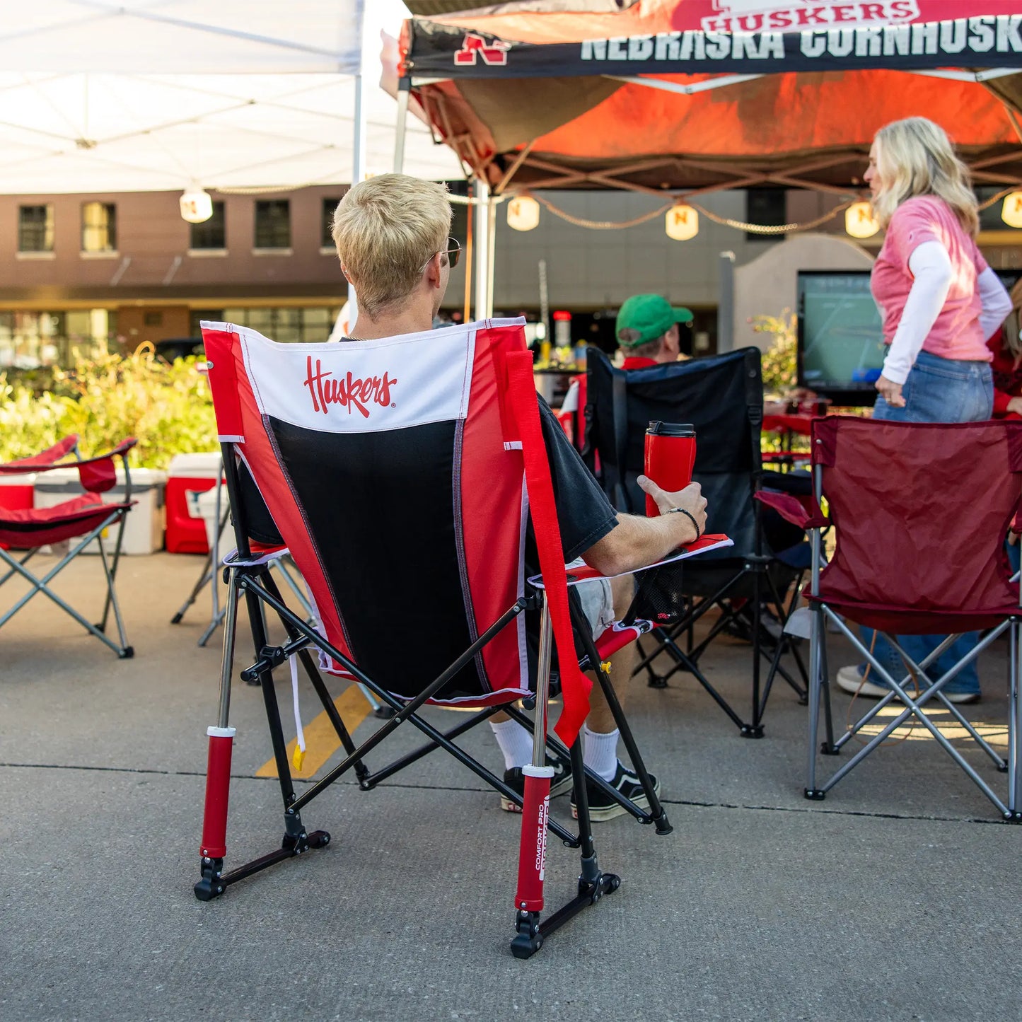 College Comfort Pro Rocker™ - Nebraska Cornhuskers - 5QYP