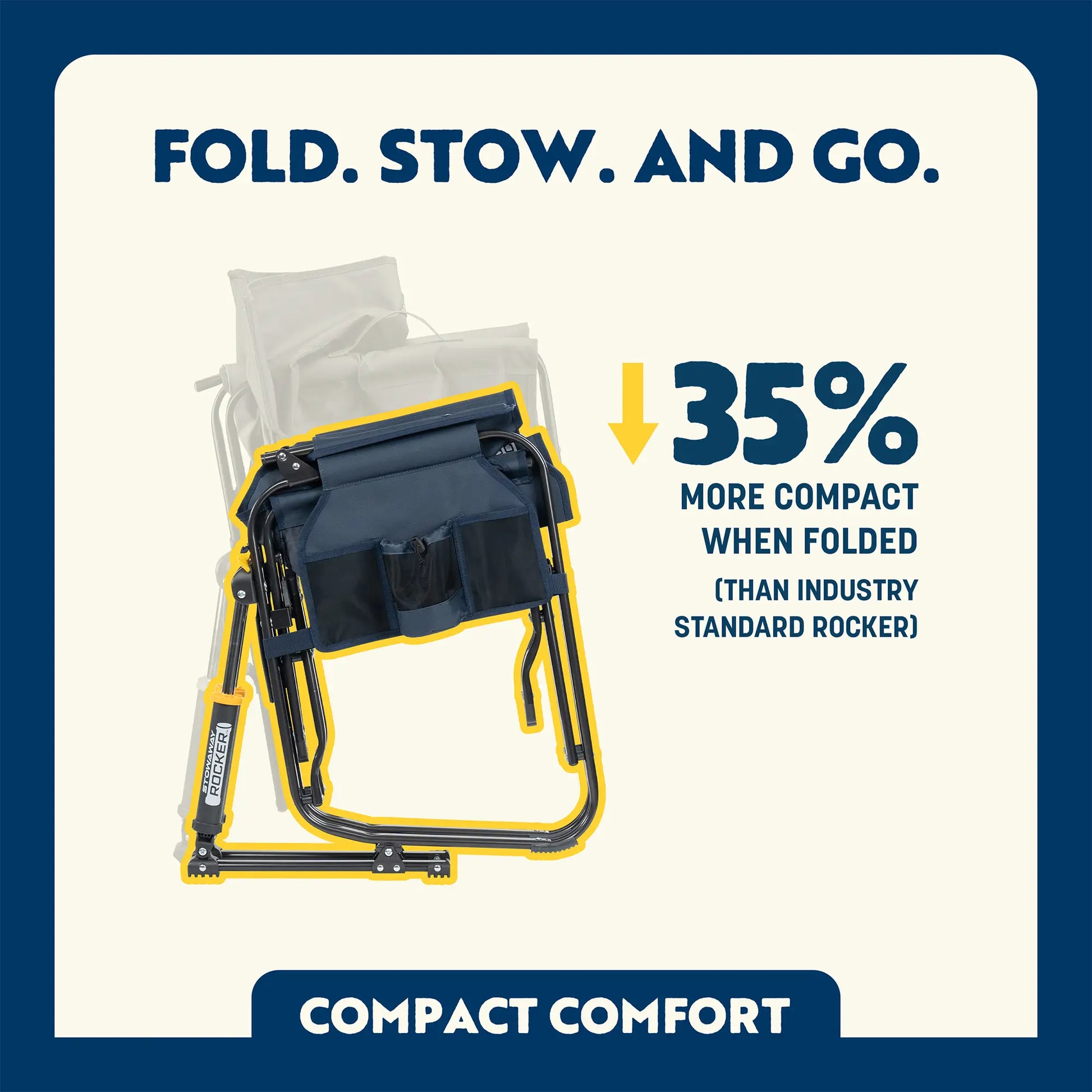 Stowaway Rocker™ with Storage Pouch - DNH8