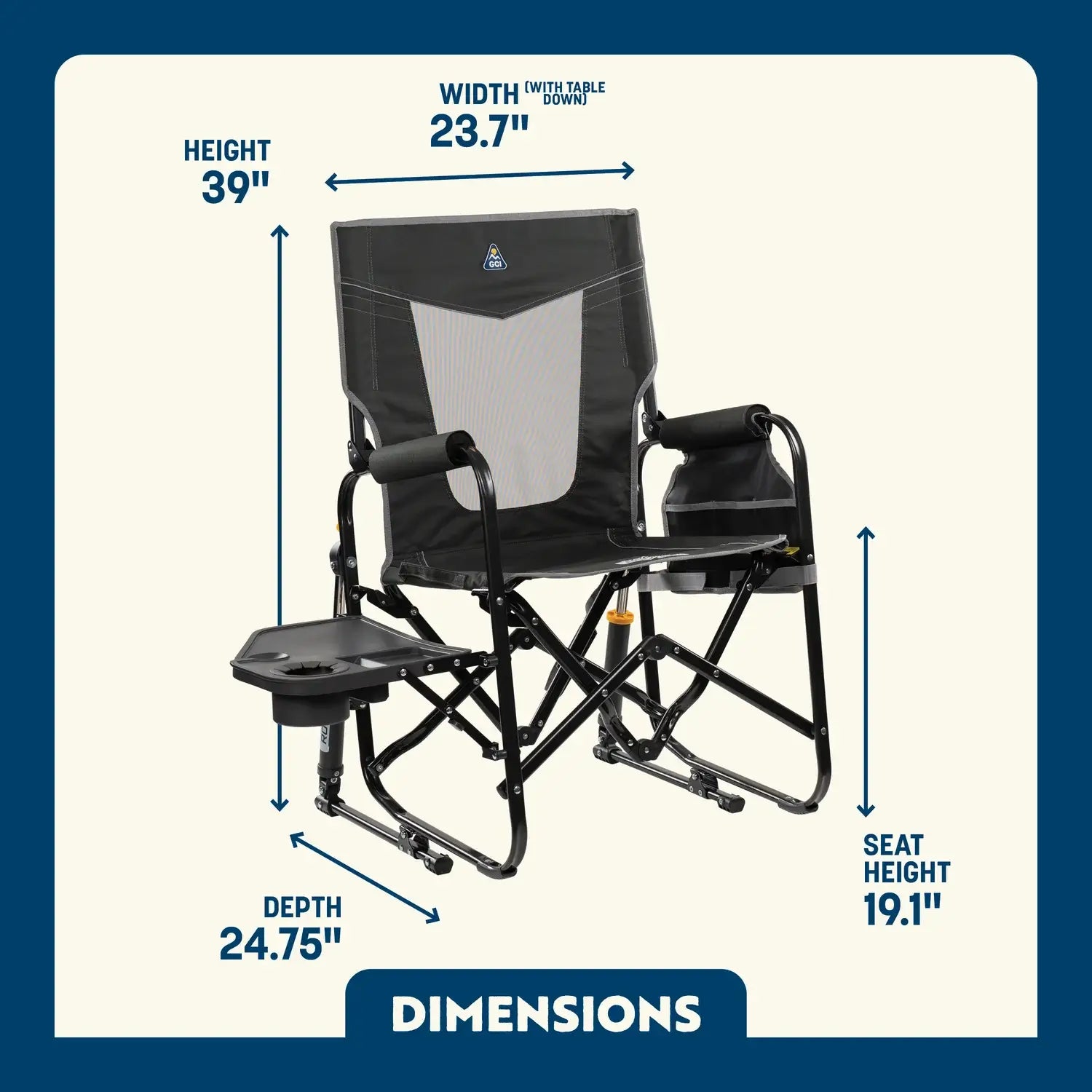Stowaway Rocker™ with Side Table - ZR4K