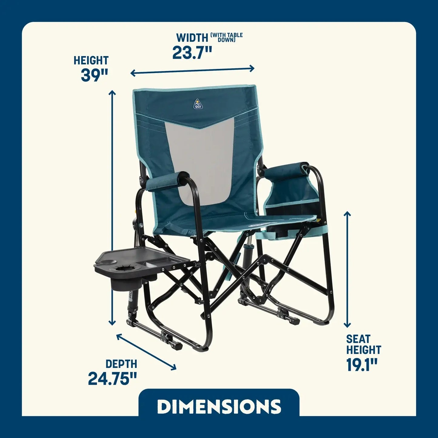 Stowaway Rocker™ with Side Table - ZR4K
