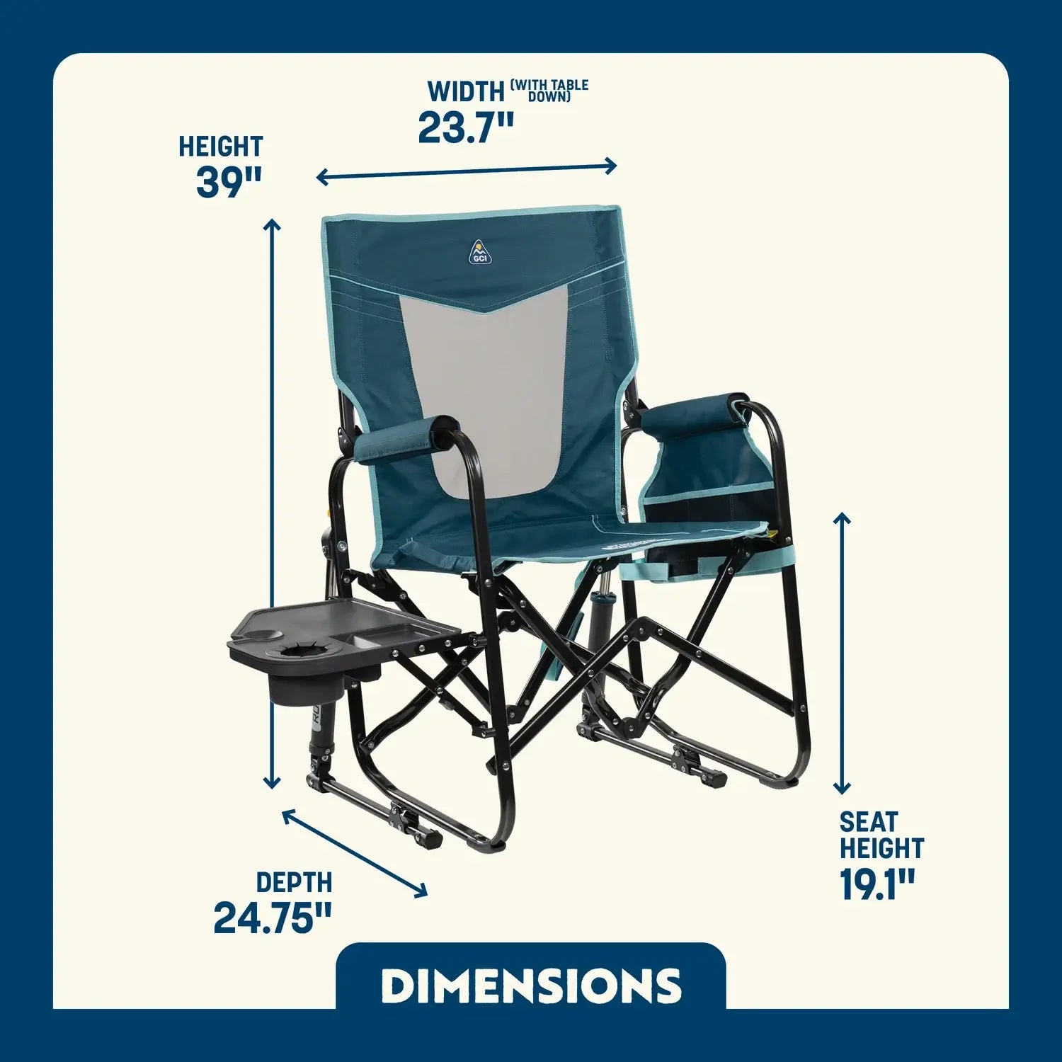 Stowaway Rocker™ with Side Table - ZR4K