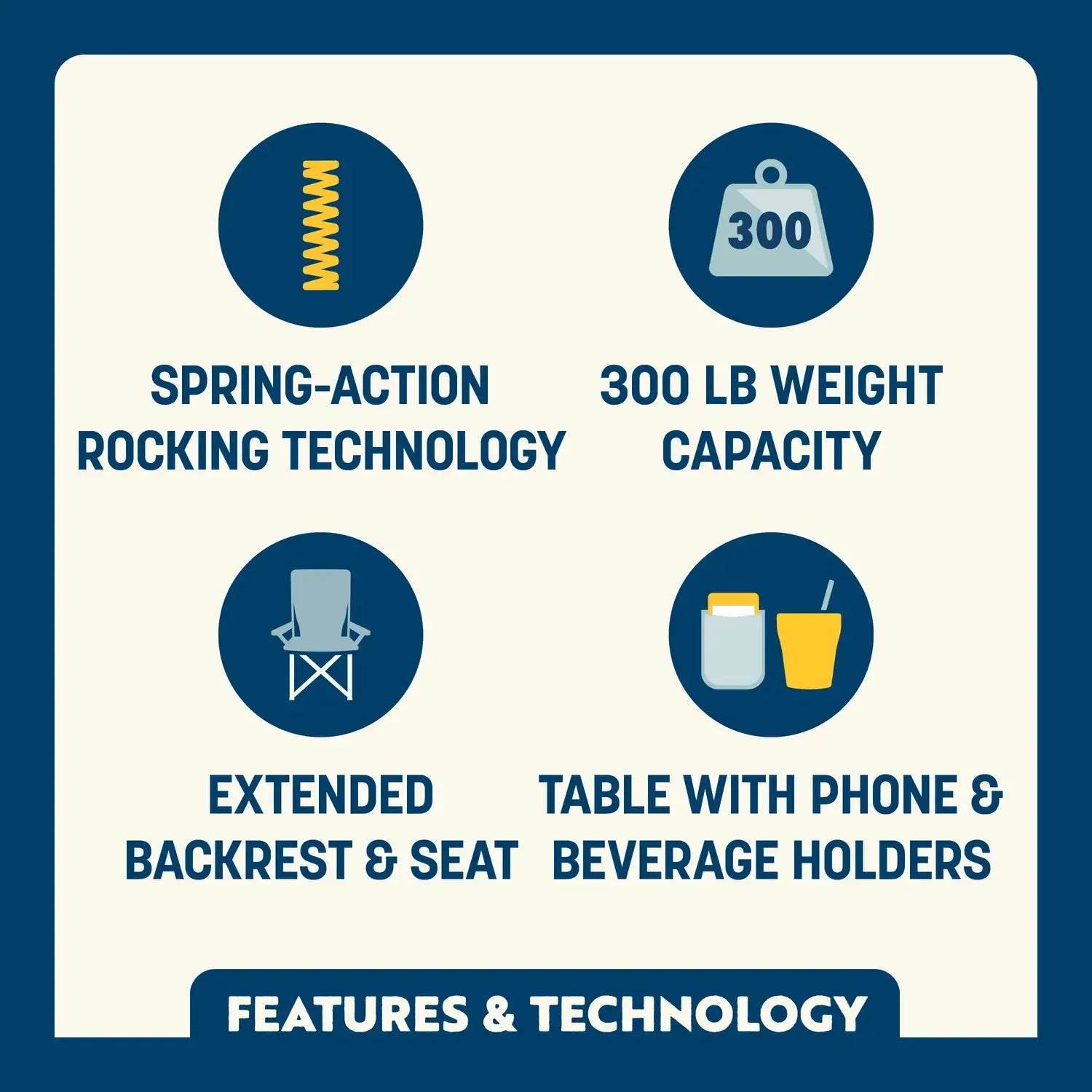 Stowaway Rocker™ with Side Table - ZR4K